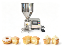 Machine à garnir les gâteaux, biscuits, beignets et cupcakes pour boulangeries commerciales – Injecteur de crème et de beurre pour la fabrication du pain