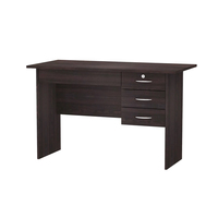 Escritorio de Oficina Moderno de Madera para una Persona, con 3 Cajones, Muebles Elegantes para Oficina en Casa o Comedor, Novedad 2024