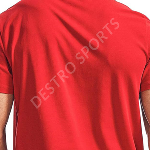 Venta caliente transpirable más tamaño de manga corta Camisetas de los hombres en Ventas al por mayor Precio barato de verano con cuello en V camisetas - Product Image 4