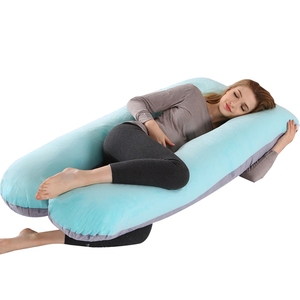 Apparence délicate coussin d'allaitement en forme de U confortable oreiller de <span class=keywords><strong>grossesse</strong></span> complet du corps pour le soutien de maternité de sommeil latéral - Product Image 4