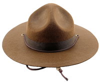 MH-2352 Chapeau de déguisement pour adulte, style Sergent, Ranger de parc, Policier de la montagne, Soldat de patrouille, Accessoire de fête et de déguisement