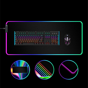 Alfombrilla de Escritorio ROG de Goma Natural Grande de 800x300 mm, Antideslizante, con LED RGB, para Juegos, Inalámbrica, para PC, Estilo Sublimación, Alfombrilla de Ratón Cruda en Stock - Product Image 3