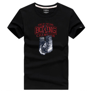 Summer New <span class=keywords><strong>T</strong></span>-<span class=keywords><strong>shirt</strong></span> <span class=keywords><strong>Boxing</strong></span> Print Fashion Casual Men's Short Sleeve - Product Image 3