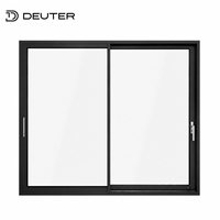 Portes coulissantes panoramiques à cadre étroit 3/4 rails en aluminium robuste à rupture de pont thermique, double vitrage, ouverture large sur mesure pour balcon