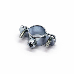 Collier de tuyau robuste diamètre 80 mm en acier galvanisé pour usage industriel - Product Image 1