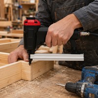 Agrafeuse pneumatique robuste en alliage d'aluminium Toua 8016, série 80, conception ergonomique, capacité de stockage de 120 agrafes, longueur des clous de 6 à 16 mm, garantie 1 an