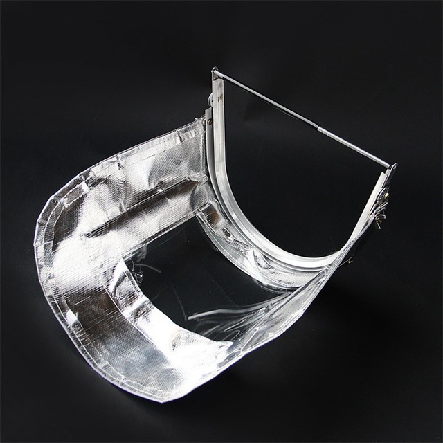 Novel Aluminum Foil Face Shield 3mm High Temperature Resistant Heat Insulating Radiant Heat Protection Headband Style