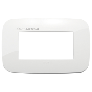 Vimar Antibacterial White Wall <b>Switch</b> <b>Plate</b> 14.5x9cm - Product Image 1