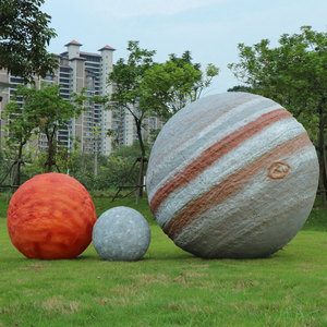 Estatuas de Resina de Planetas del Sistema Solar Simuladas, Decoración para Jardín y Parques de Atracciones al Aire Libre, Adorno de Césped con Temática Astronómica, Disponibles en Stock - Product Image 2