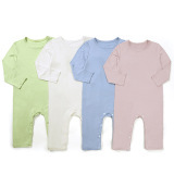 Custom Multi Color Bamboo Fabric Pajamas Romper Zipper Kids Pajamas Breathable Wholesale <strong>Clothing</strong> - Product Image 6