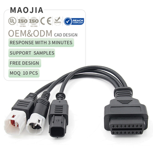 Cable de diagnóstico OBD2 para motocicleta 3 en 1 para Yamaha 3Pin 4Pin Honda 6Pin adaptador protocolo escáner adaptador para reparación de motocicletas - Product Image 1