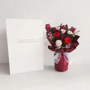 ช่อดอกไม้ของขวัญวันวาเลนไทน์ช่อกุหลาบของขวัญพิเศษสำหรับวันแม่สินค้าจากโรงงานโดยตรงจาก E295