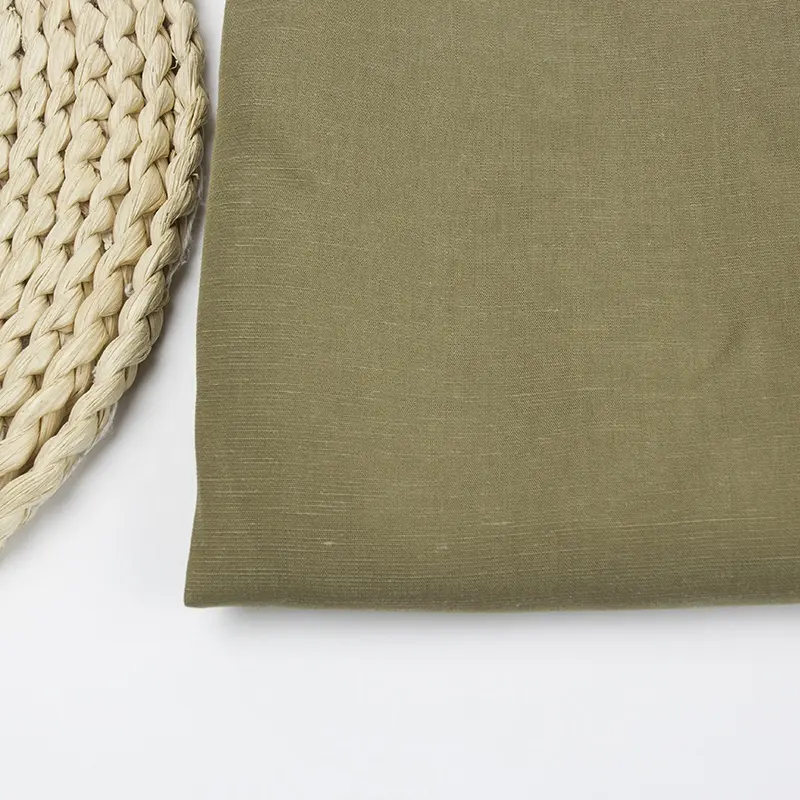 Nuova moda eco-friendly biologico liberty eco-friendly stampa di bambù plain lyocell di lino all'ingrosso tencel tessuto per camicia