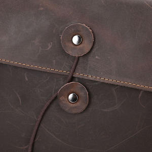 2025 nouveauté hommes cheval fou véritable cuir de vachette <span class=keywords><strong>document</strong></span> sac mince <span class=keywords><strong>porte</strong></span>-documents support multifonctionnel en gros - Product Image 3