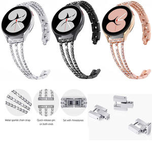Bracelet de montre à dégagement rapide en diamant pour Apple Watch S10 11 46mm Ultra 49mm SE 44mm – Retirez simplement les maillons - Product Image 3