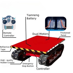 Châssis à chenilles intelligent télécommandé tout-terrain, petit châssis de robot à chenilles autopropulsé - Product Image 2
