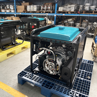 Groupe électrogène diesel portable sur roues de 10 kilowatts à faible bruit, refroidi par air, pour l'alimentation d'urgence en construction