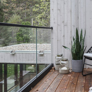 Kavisli cam korkuluk merdiven fiyatları nijerya tutucu kapalı koridor sonrası siyah açık paslanmaz çelik korkuluklar alüminyum profil - Product Image 1