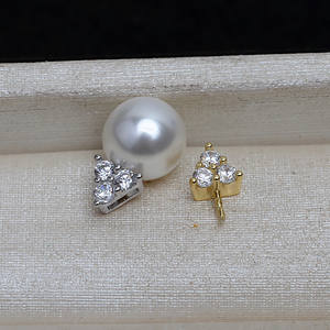 Accessoire de pendentif DIY en argent S925, triangle, tête suspendue, aiguille droite, porte-perle vide 9-14, boîte à bijoux 4148 - Product Image 2