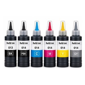 OCB pour Epson 013 014, bouteille d'encre 6 couleurs 70 ml, recharge d'encre compatible EcoTank pour imprimantes L8160 L8180 ET-8500 ET-8550 - Product Image 1