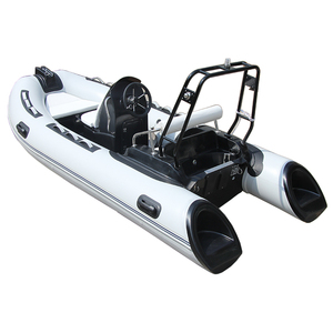 Barco RIB390C de 13 pies de Fábrica China, Bote Inflable de Fibra de Vidrio con Consola Central, RIB y Motor Fuera de Borda para Pesca - Product Image 3