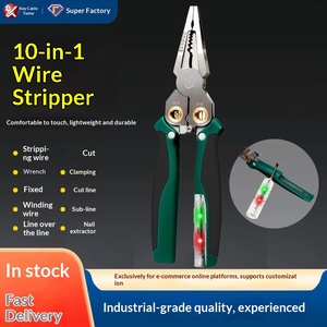 Herramienta multifuncional Jianpai 8 en 1 para pruebas de voltaje, pelacables, cortador de cables, extractor de cables y crimpadora de terminales. - Product Image 1