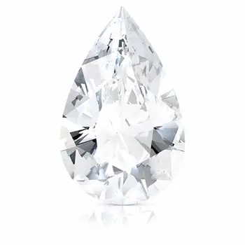 Moda armut kesim beyaz elmas 0.5 ct - 1 ct Lab Cvd gevşek elmas yüzük/kolye