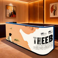 Écran d'affichage d'informations LED portable pour table de DJ de bar de boîte de nuit P1.2 P1.5 P1.86 P2 P2.5, écran de bureau, cabine de DJ LED