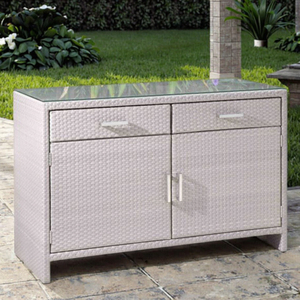 Hotel &amp; Restaurant Dining Room Furniture Versatile 2/3 Door Rattan <strong>Wicker</strong> <strong>Sideboard</strong> for Home Living Room Kitchen &amp; Bathroom - Product Image 2