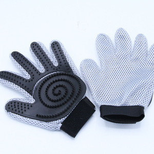 Nuevo DeShedding de masaje de caucho <span class=keywords><strong>Combi</strong></span> Pet Grooming guante cepillo para gato perro - Product Image 4
