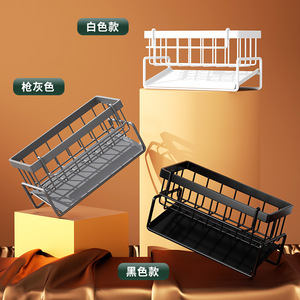 ชั้นวางจานติดผนังครัว สแตนเลสทรงสี่เหลี่ยม สำหรับแขวนอ่างล้างจาน ใช้จัดเก็บในครัว - Product Image 1