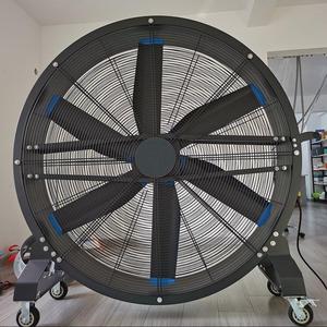 Ventilador de Tambor de Alta Potencia 220V 0.35KW, Ventilador Industrial Independiente con 4 Ruedas para Gimnasio y Gran Volumen de Aire, Ventilador Portátil - Product Image 3