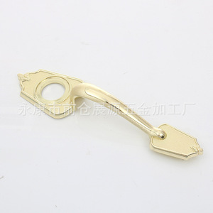 Furniture Handle Zinc Alloy Rectangle Minimalist <b>Cabinet</b> Drawer <b>Gold</b> Durable - Product Image 2