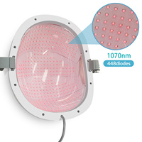 Casque médical à infrarouge proche 1070 nm, dispositif de neurofeedback, équipement de thérapie par photobiomodulation pour le cerveau, la maladie de Parkinson, l'autisme, la démence