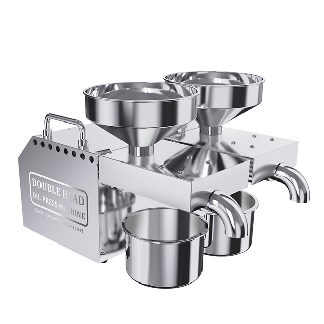 LT-B02 Double Head Fully-automatic Mini Small Household Home Use Oil Castor Seed Nut Sesame Olive Oil  Press Machine/oil Presser
