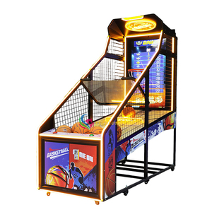 Machine de jeu de tir de basket-ball interactive en anglais avec cabinet métallique 110V/220V 450W pour centres de divertissement - Product Image 2