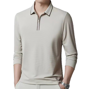 Áo thun thể thao thường ngày thoáng khí nhanh khô nhanh tay thấm hú<span class=keywords><strong>t</strong></span> ẩm cổ trước có khóa kéo mới cho nam - Product Image 5