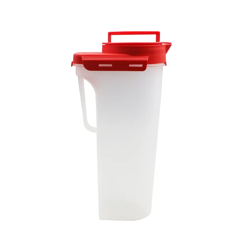 CaiXin-Jarra de plástico para café frío, capacidad de 2 L, capacidad de 67,6 OZ, a prueba de fugas, libre de BPA