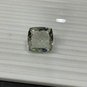 Piedra preciosa de prasiolita Natural, forma de cojín suelto, corte brillante, piedra preciosa de amatista verde, producto a granel hecho a mano - Product Image 2
