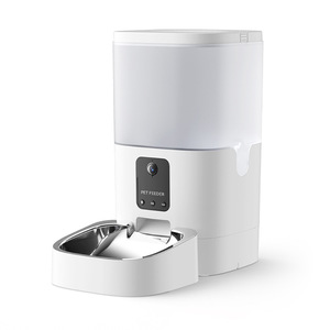 Dudupet Distributeur automatique de nourriture pour animaux de compagnie 6L avec caméra et contrôle par application Blanc - Product Image 1
