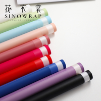 SINOWRAP Papier d'emballage pour fleuristes, plastique, imperméable, recyclable, léger, élégant et atmosphérique, vente chaude