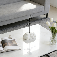 Décoration d'intérieur de luxe, design artistique créatif, accessoires de bureau à domicile, ornements décoratifs, ornement en métal en forme de fourmi