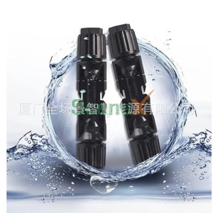 <b>Solar</b> <b>Panel</b> Plug <b>Connector</b> Mc4 Male Female Adapter For Photovoltaic System With Dc Output Abs Material - Product Image 2