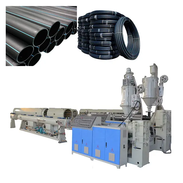 Extrusora de tubo de fabricación de aislamiento automático de 20-110mm de alta calidad, máquina para fabricar tubos de HDPE