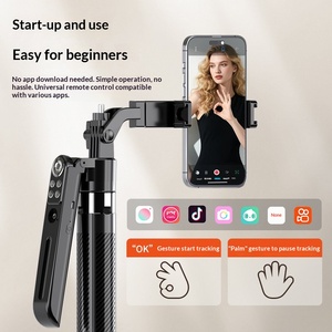 <span class=keywords><strong>FUNSNAP</strong></span> A16 Palo Selfie Panorámico Inteligente con IA para Rotación de 360°, Aleación de Aluminio, Extensible hasta 1800 mm, Antivibración, Luz de Relleno, Control Remoto - Product Image 1