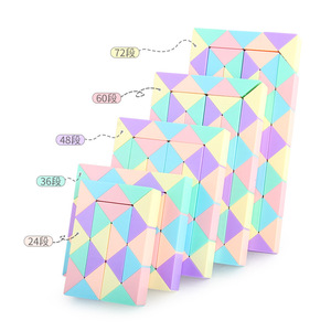 Sensory <span class=keywords><strong>Fidget</strong></span> rắn <span class=keywords><strong>Cube</strong></span> Twist Câu Đố kích thước lớn ma thuật rắn Đồ chơi cầu vồng cai trị tự làm có thể gập lại đồ chơi - Product Image 4