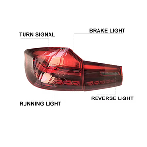 신형 레드 GTS OLED 드래곤 스케일 테일 라이트 12V 5 시리즈 G30 G38 F90 M5 2017-2020 LCI 페이스리프트 스타일 시퀀셜 어셈블리 - Product Image 4