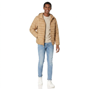 Chaqueta de Plumón para Hombre, Nuevo Estilo, con Cremallera Completa y Capucha, Chaqueta para Hombre Más Vendida - Product Image 1