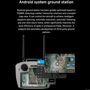Skydroid Remote uzaktan kumanda ile <span class=keywords><strong>2</strong></span>.4GHz /5.8GHz çift bant 5.5 inç 1080P yüksek çözünürlüklü ekran 20KM dijital görüntü aktarımı - Product Image 6