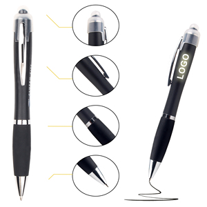 Wholesale 2 in 1 Stylus Plastic Ball Pen With Led <b>Light</b> <b>up</b> Customized Printed Personal Advertise Logo for Screen Mobile Phone - Product Image 3